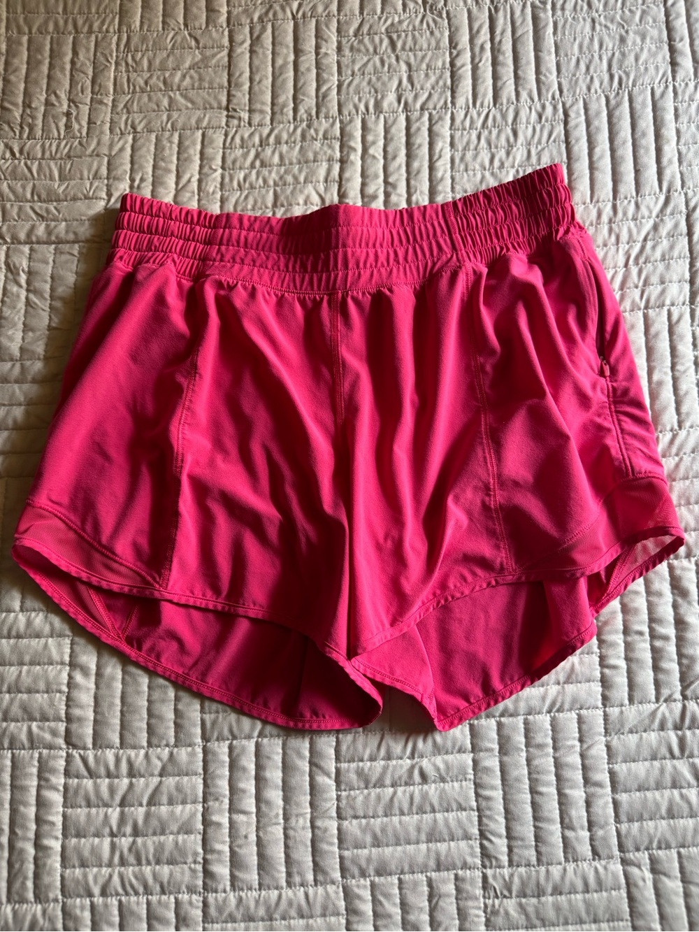 lululemon athletica Bright Pink Run Short